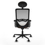 PIQUERAS Y CRESPO Chaise Zulema Synchro 3 positions Marron foncé/Blanc