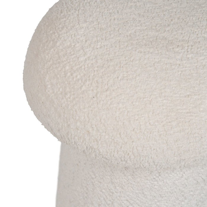 BigBuy Home Pouf Blanc Bois MDF 35 x 35 x 42 cm BigBuy Home Pouf Blanc Bois MDF 35 x 35 x 42 cm