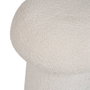 BigBuy Home Pouf Blanc Bois MDF 35 x 35 x 42 cm