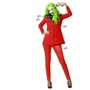 Atosa Déguisement Clown Rouge avec Cravate et Chemise pour Femme Adulte