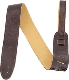 MARTIN Sangle en cuir pour guitare ou basse avec porte-médiators - Marron