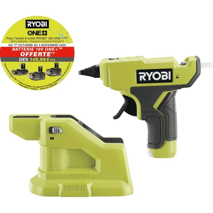 Ryobi RGLM18-0 Pistolet à colle 18V ONE+ Ryobi RGLM18-0 Pistolet à colle 18V ONE+