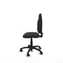 PIQUERAS Y CRESPO Chaise de bureau Algarra, tissu noir, sans accoudoirs