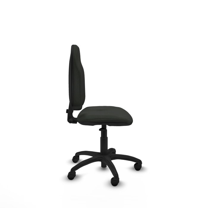 PIQUERAS Y CRESPO Chaise de bureau Algarra, tissu noir, sans accoudoirs