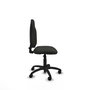 PIQUERAS Y CRESPO Chaise de bureau Algarra, tissu noir, sans accoudoirs