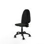 PIQUERAS Y CRESPO Chaise de bureau Algarra, tissu noir, sans accoudoirs