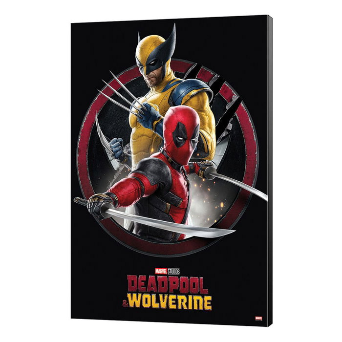 Marvel tableau en bois Deadpool & Wolverine 01 Action 35 x 50 cm Marvel tableau en bois Deadpool & Wolverine 01 Action 35 x 50 cm
