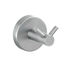 Wenko Porte-serviette double en acier inoxydable brossé, pour salle de bain, 5,5 x 5,5 x 5,5 cm