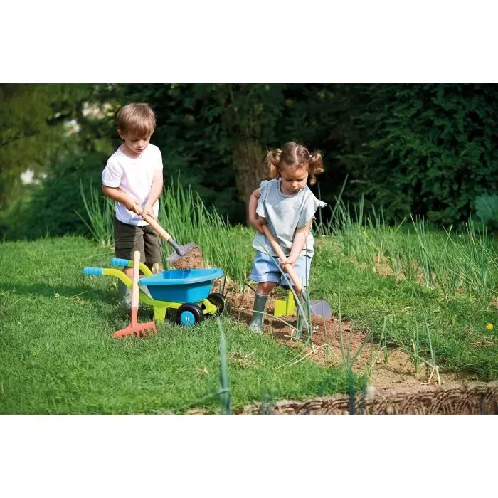 Ecoiffier Brouette de jardin garnie Deluxe 4539 - Ensemble jouet avec arrosoir, râteau et pelle pour enfants - Origine France Ecoiffier Brouette de jardin garnie Deluxe 4539 - Ensemble jouet avec arrosoir, râteau et pelle pour enfants - Origine France