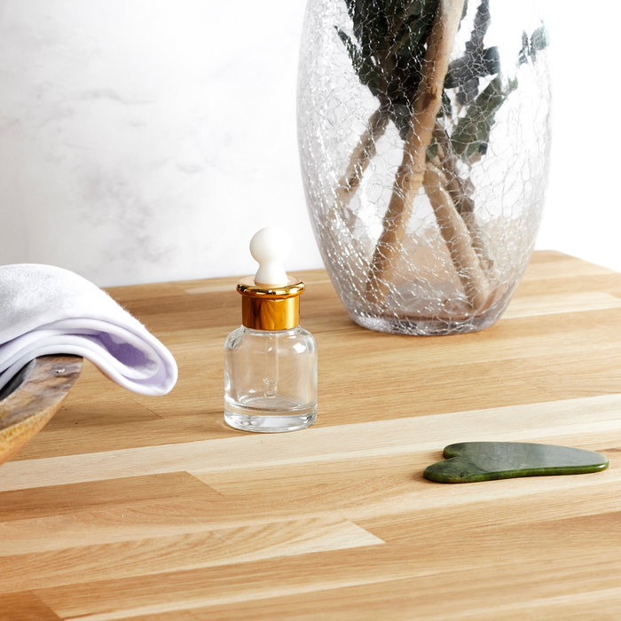 Cosmetic Club Coffret de Soin Facial Gua Sha avec Pierre en Jade et Bandeau