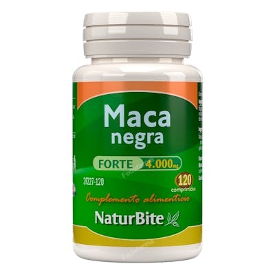 NATURBITE MACA NEGRA FORTE 4000mg 120 comprimés NATURBITE MACA NEGRA FORTE 4000mg 120 comprimés