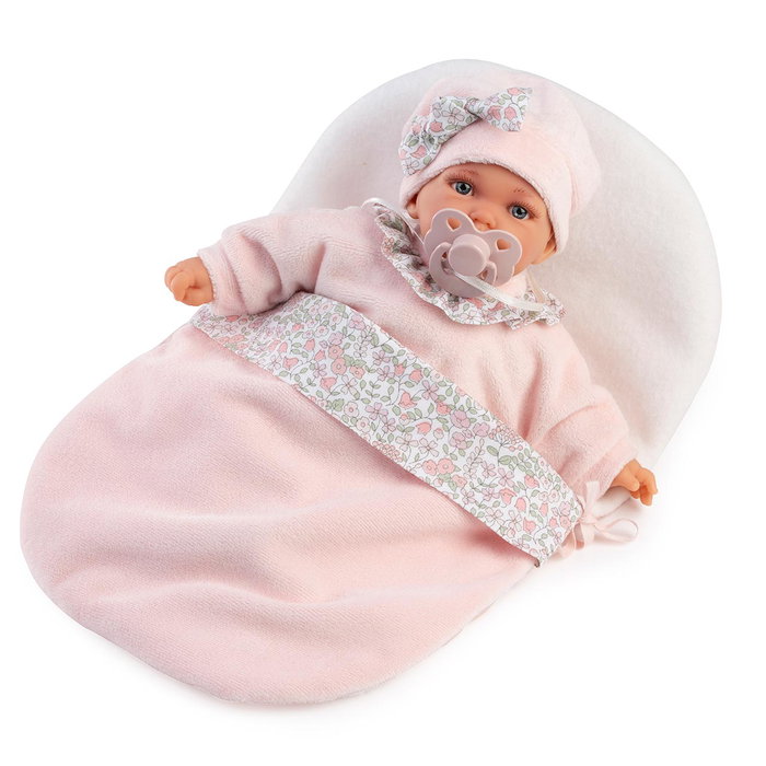 MUÑECAS ANTONIO JUAN Poupée Petit avec sac de couchage et bonnet MUÑECAS ANTONIO JUAN Poupée Petit avec sac de couchage et bonnet