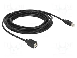 DELOCK Câble USB 2.0 vers USB B, 5m, Noir
