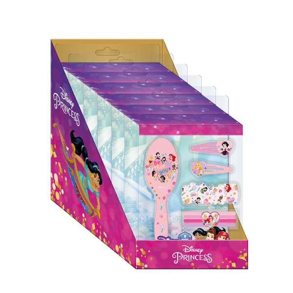 Cerdá Set de beauté Princess - Coffret accessoires de beauté pour enfant 14 x 18,5 x 4 cm - Rose - À partir de 3 ans