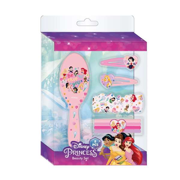 Cerdá Set de beauté Princess - Coffret accessoires de beauté pour enfant 14 x 18,5 x 4 cm - Rose - À partir de 3 ans
