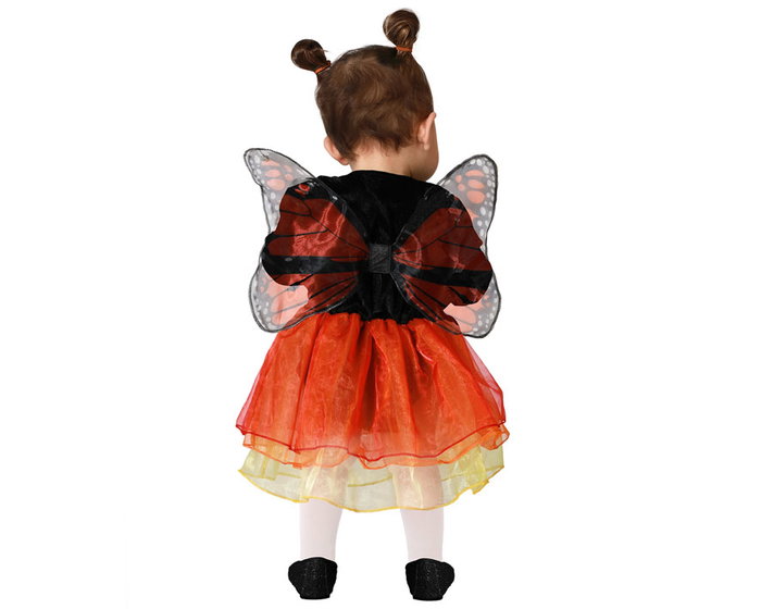 Atosa Déguisement Mariposa Orange avec Ailes pour Bébé Fille