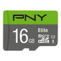 Carte Mémoire Micro SD avec Adaptateur PNY P-SDU16GU185GW-GE Elite C10 16 GB