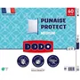 Dodo Oreiller Blanc 60x60 cm, 550 g - Protection Anti-Acariens, Anti-Punaises de Lit, Anti-Moustiques - Enveloppe et Garnissage Polyester - Fabriqué en France