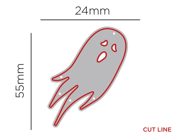 Misskuty Emporte-pièce fin ZAG Halloween fantôme Misskuty Emporte-pièce fin ZAG Halloween fantôme
