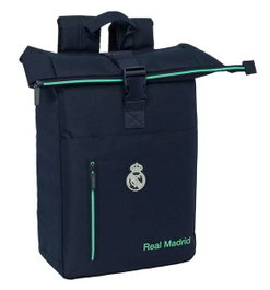 Safta - Mochila Solapa pour ordinateur portable 15,6 pouces - Thème Real Madrid 2ème équipement 25/26 - Dimensions 28x42x13cm