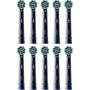Oral-B Têtes de brosse à dents Pro CrossAction, 10 pièces, Noir
