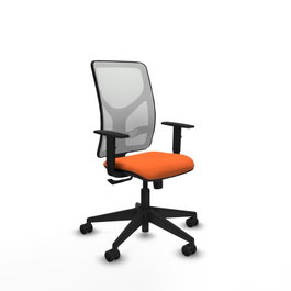 PIQUERAS Y CRESPO Chaise Motilla Synchro Orange et Blanc