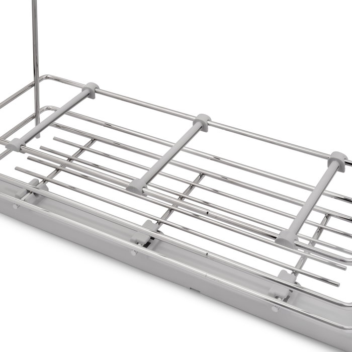 Emuca porte-bouteilles extractible SupraMax avec fermeture à amortie, gauche, 3 plateaux, module 200mm, Acier, Chromé Emuca porte-bouteilles extractible SupraMax avec fermeture à amortie, gauche, 3 plateaux, module 200mm, Acier, Chromé