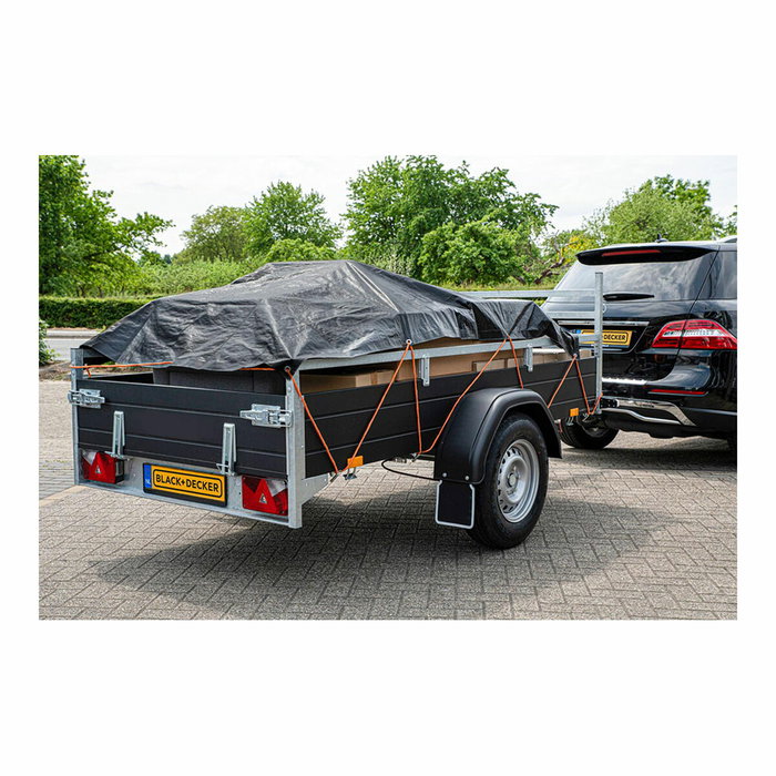 Black & Decker Housse pour remorque Noir 1,6 x 2,5 m