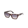 Guess Lunettes de Soleil Femme GU00203-H 52B, Acétate, Verres 56 mm, Branches 140 mm, Design Géométrique