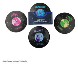 Cinereplicas Set de 4 sous-verres KPop Demon Hunters Hunters & Demons Soundtrack