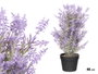Ibergarden Pot Plante Lavande Pierre 48 cm Violet Noir Vert Plastique Pierre (Set de 6)