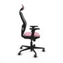 Piqueras y Crespo 2D036G1 Chaise de Bureau avec Appui-tête Rose