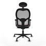 Piqueras y Crespo 2D036G1 Chaise de Bureau avec Appui-tête Rose