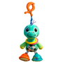 Playgro Dingly Dangly Denny Dino 0188625 - Jouet d'éveil avec clip, langues: anglais, français, allemand, italien, portugais, espagnol