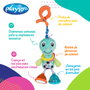Playgro Dingly Dangly Denny Dino 0188625 - Jouet d'éveil avec clip, langues: anglais, français, allemand, italien, portugais, espagnol