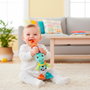 Playgro Dingly Dangly Denny Dino 0188625 - Jouet d'éveil avec clip, langues: anglais, français, allemand, italien, portugais, espagnol