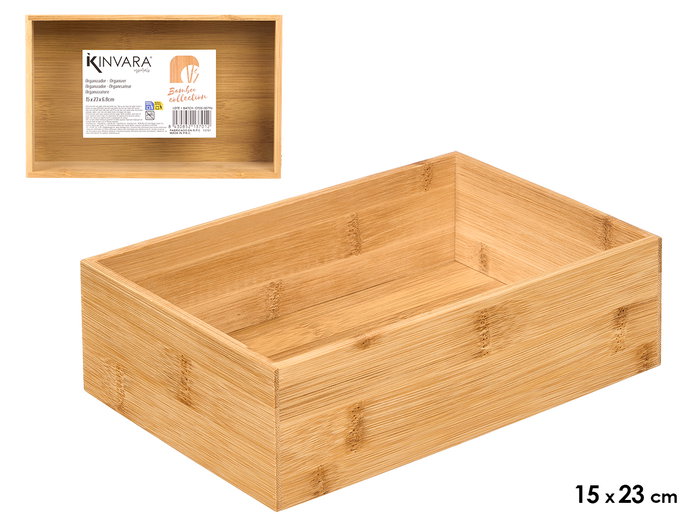 Kinvara Organisateur Rectangulaire en Bambou 15x23 cm (Set de 12) Kinvara Organisateur Rectangulaire en Bambou 15x23 cm (Set de 12)
