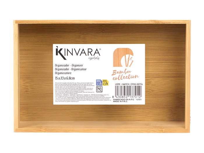 Kinvara Organisateur Rectangulaire en Bambou 15x23 cm (Set de 12) Kinvara Organisateur Rectangulaire en Bambou 15x23 cm (Set de 12)