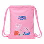 Sac à dos serré par des ficelles Peppa Pig Baby pig Multicouleur 26 x 34 x 1 cm