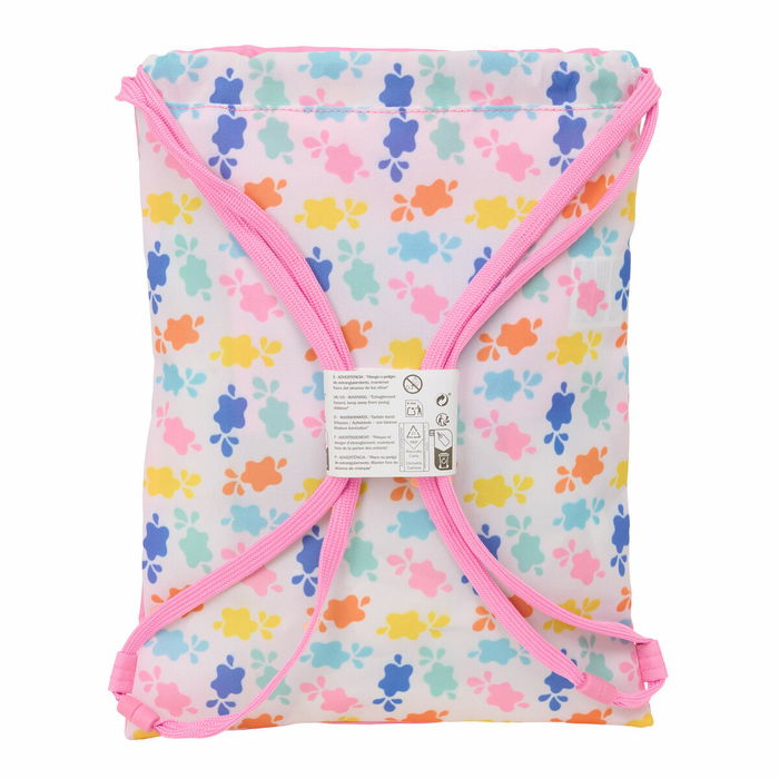 Sac à dos serré par des ficelles Peppa Pig Baby pig Multicouleur 26 x 34 x 1 cm