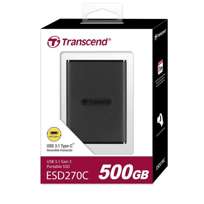 Transcend ESD270C 500 Go USB-C Transcend ESD270C 500 Go USB-C