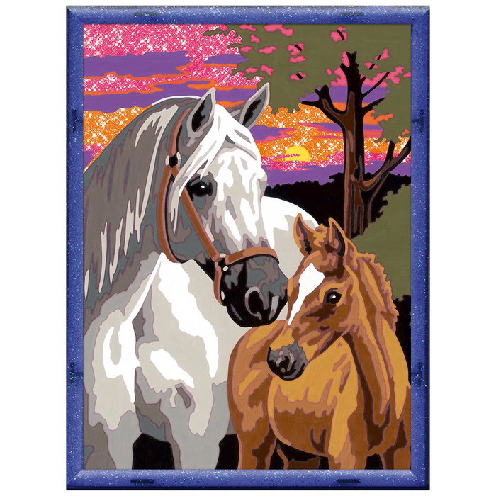 Ravensburger Creart Serie D Classic Tableau à Peindre par Numéros - Chevaux au Crépuscule - Puzzle Art pour Adultes et Enfants à partir de 9 Ans Ravensburger Creart Serie D Classic Tableau à Peindre par Numéros - Chevaux au Crépuscule - Puzzle Art pour Adultes et Enfants à partir de 9 Ans