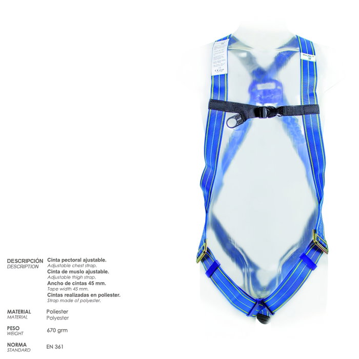 WOLFPACK LINEA PROFESIONAL Kit de sécurité anti-chute n° 1 (4 pièces) EN361