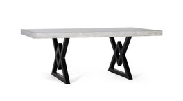 GINER Y COLOMER Table de salle à manger rectangulaire en bois de manguier 200 cm