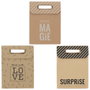 Party Time Sac Cadeau Pliable Kraft Modèles Assortis