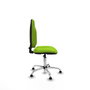 PIQUERAS Y CRESPO Chaise de bureau Algarra, simili cuir pistache, base chromée