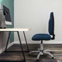 PIQUERAS Y CRESPO Chaise de bureau Algarra, simili cuir pistache, base chromée