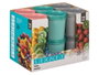 LEKNES Lot de 24 Boîtes de Conservation en Plastique 700 ml - Couvercles Transparents