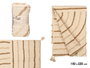 GIFTDECOR MULTIUSOS IRIS BORDADO MARRON 150X220CM
