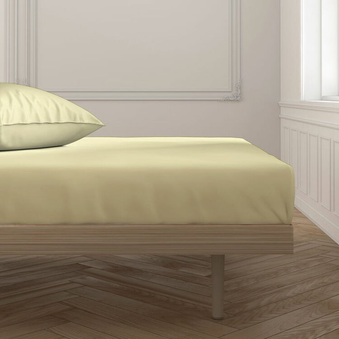 Drap housse Happy Home Mix Colors Jaune Lit de 120 Drap housse Happy Home Mix Colors Jaune Lit de 120